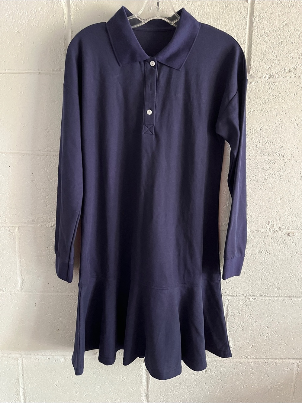 New Collection Polo Stlye Dress- oversized small